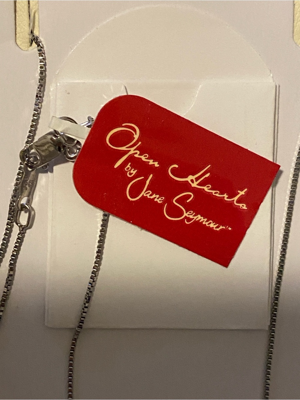 Open Hearts by Jane Seymour Sterling Silver Blue Diamond Butterfly Pendant - Picture 4 of 6